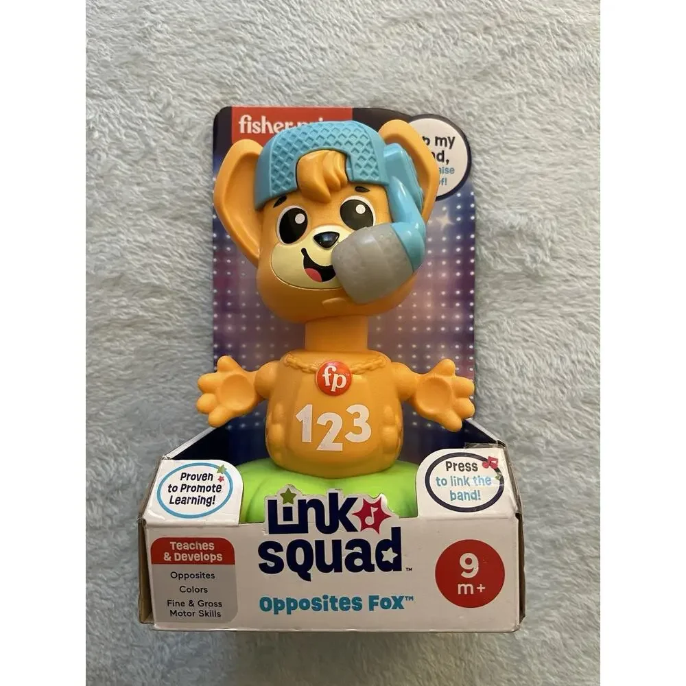 Baby Learning Toy Link Squad Opposites Fox with Music & Lights for Ages 9+ Month